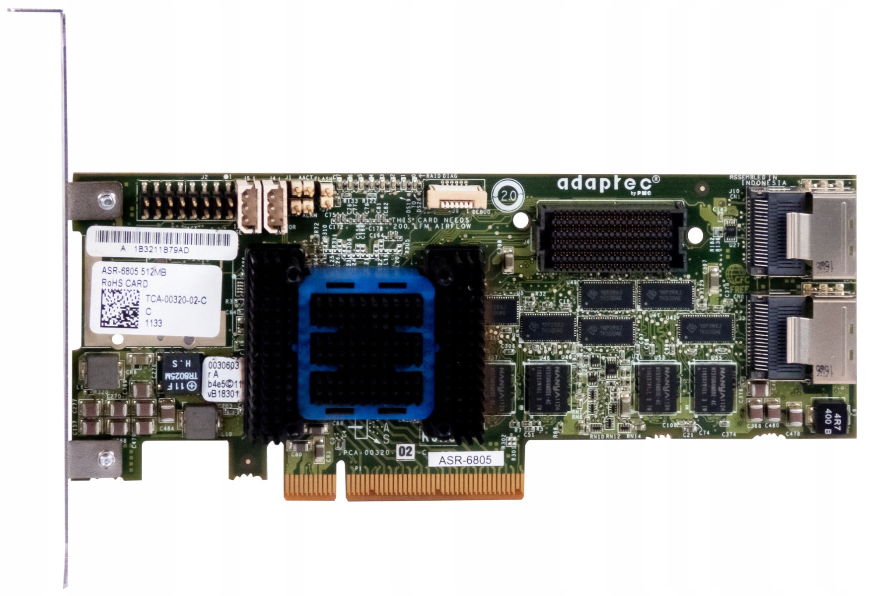 Adaptec ASR-6805E Raid 512MB Sas 6Gbps PCIe