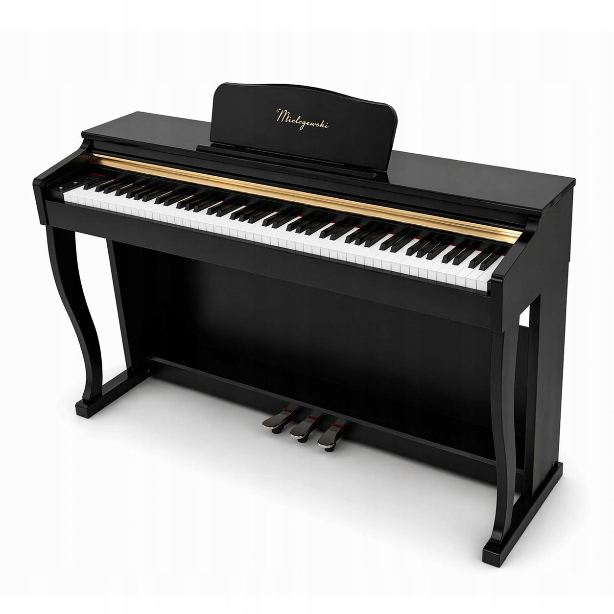 Pianino cyfrowe ważona klawiatura bluetooth Elegia czarne Mielczewski