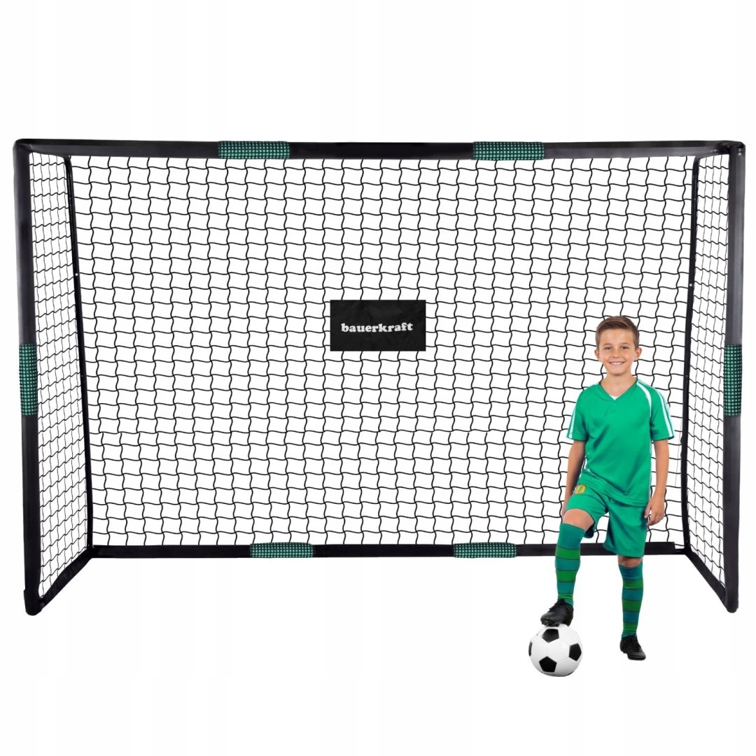 Velká kovová fotbalová branka s tréninkovou sítí pro fotbal 300