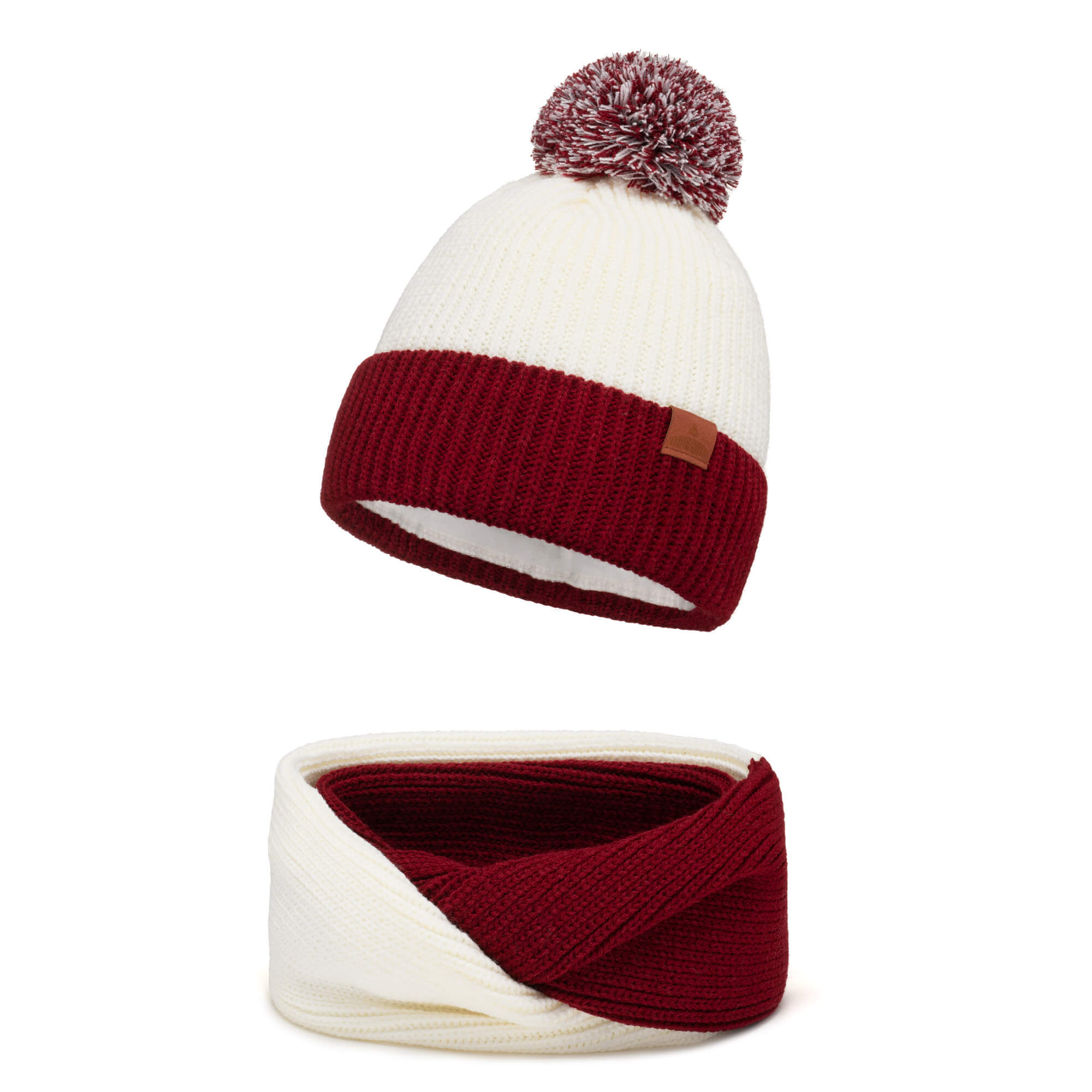 

Czapka zimowa z odblaskowym pomponem komin 50-54