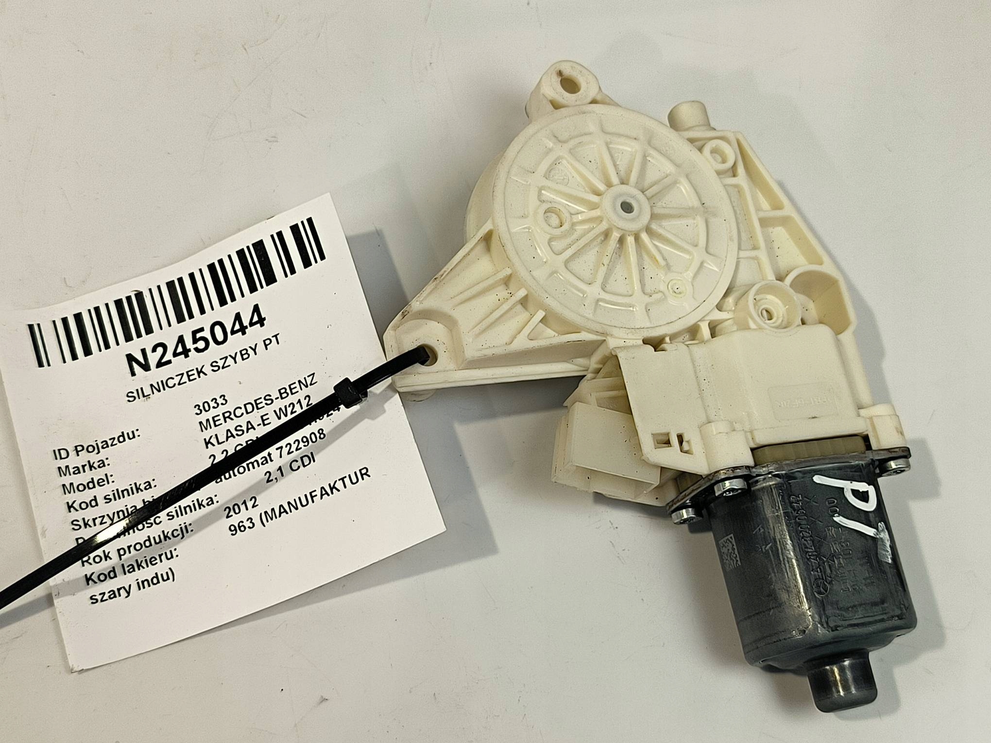 mini motor windows PT 0130822504 Mercedes-BENZ KLASA-E W212