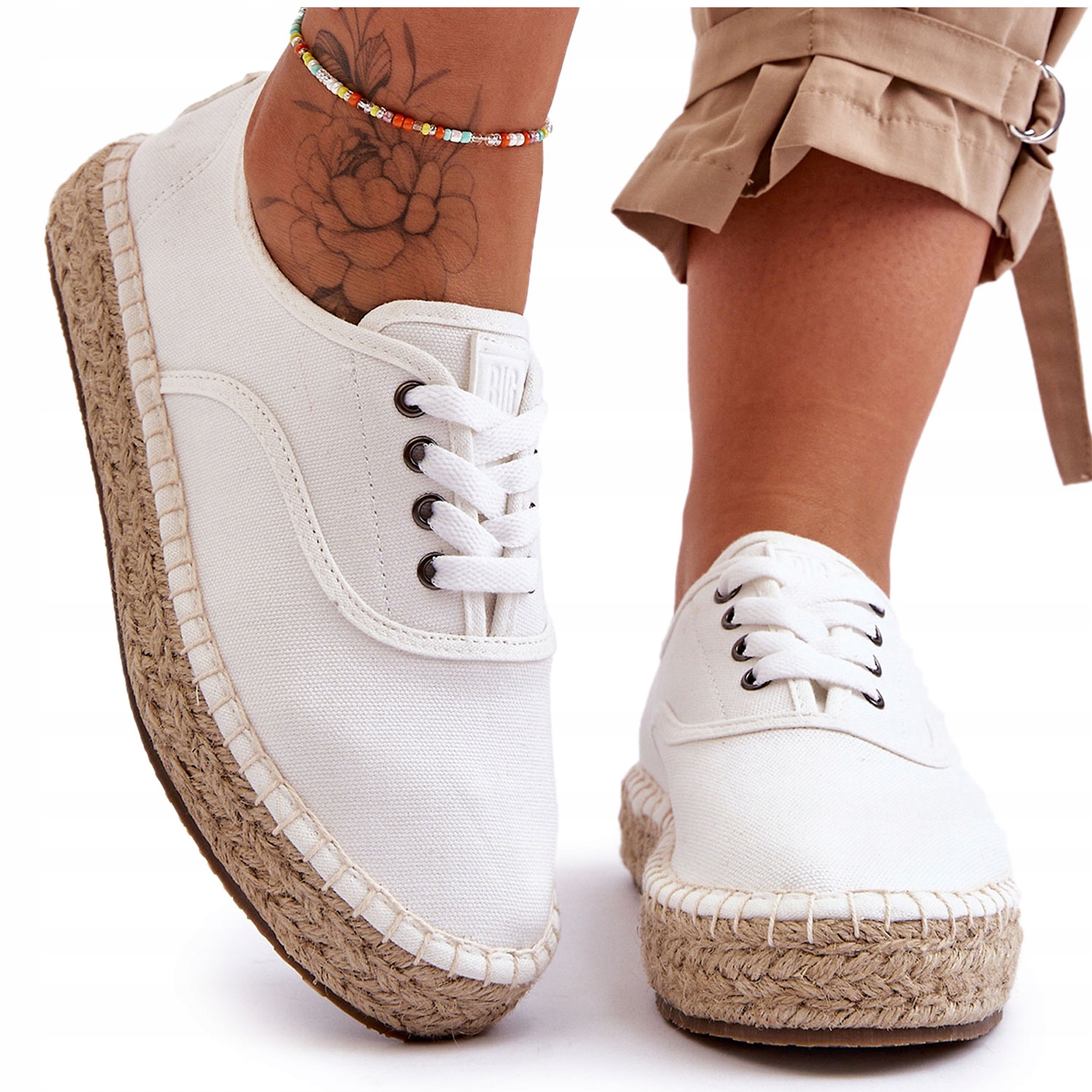 Tenisky Espadrilky Big Star LL274833 Bílé 37