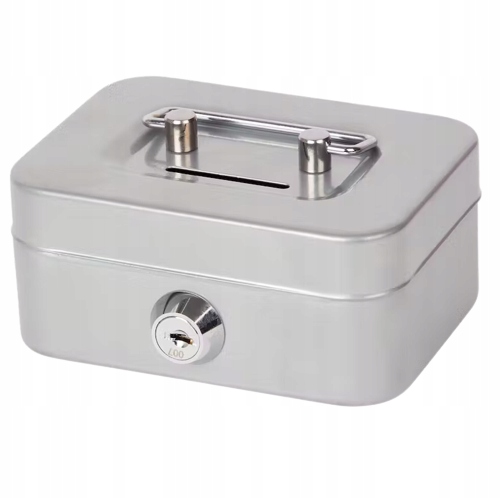 METALOWA KASETKA NA PIENIĄDZE SEJF SKARBONKA KLUCZ Kod producenta 821