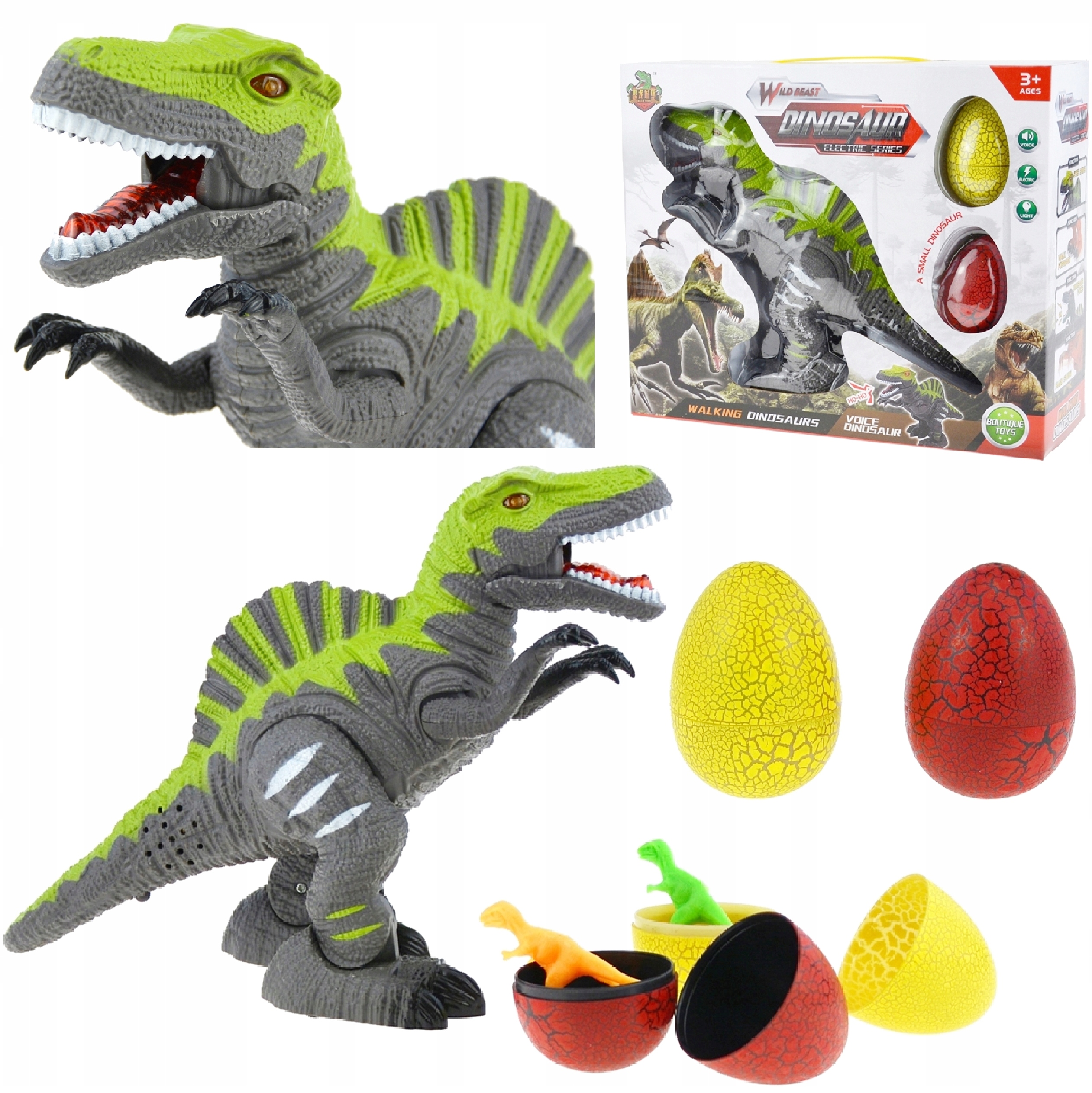 

Dinozaur Spinozaur Chodzący Chodzi Świeci Ryczy