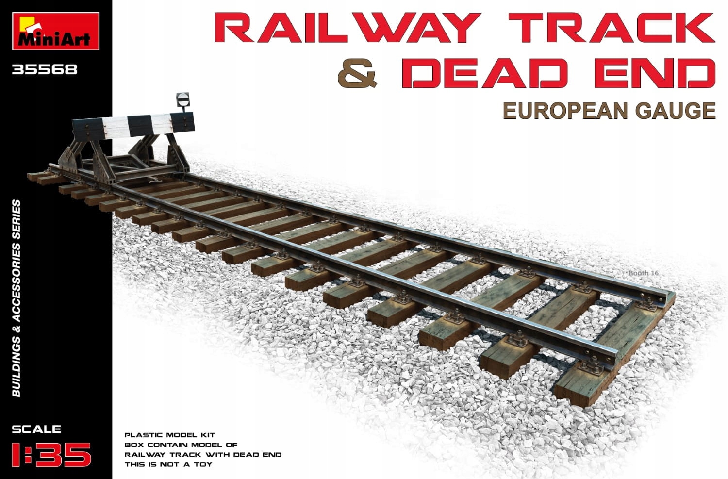 Miniart 35568 1:35 Railway Track & Dead end (European gauge)