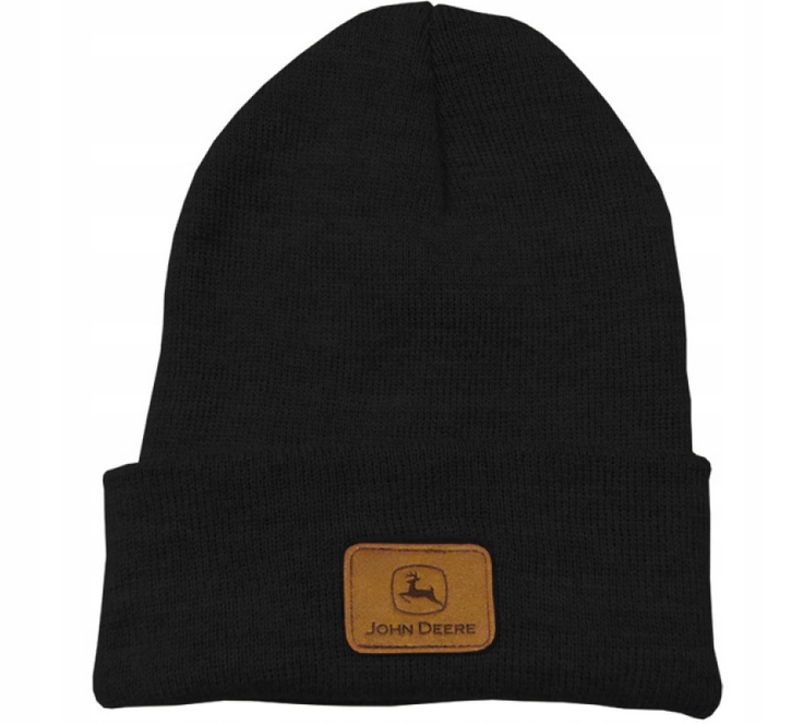 

Czapka zimowa czarna beanie John Deere