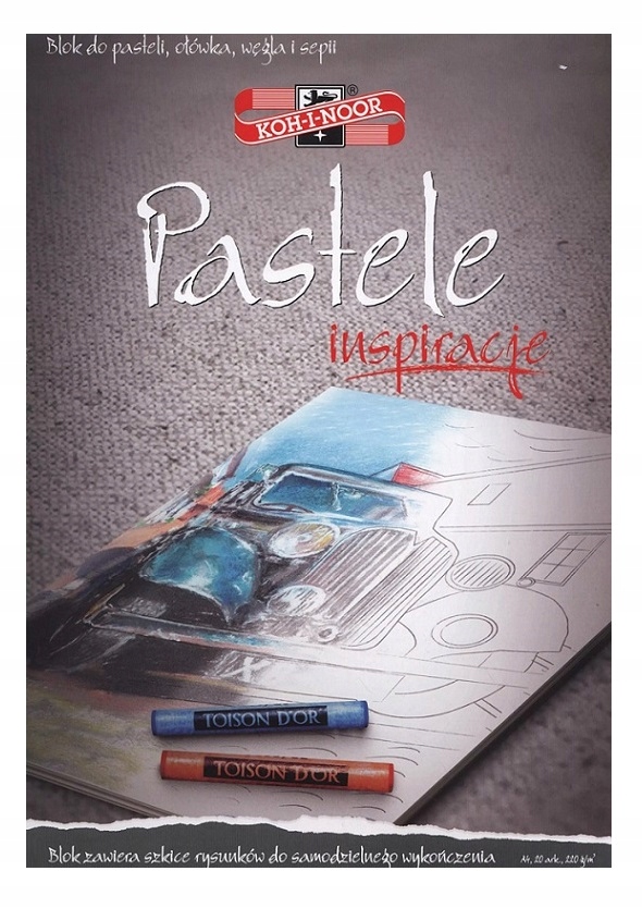 BLOK INSPIRACJE - PASTELE A4, 20 ARK.220 G 1229