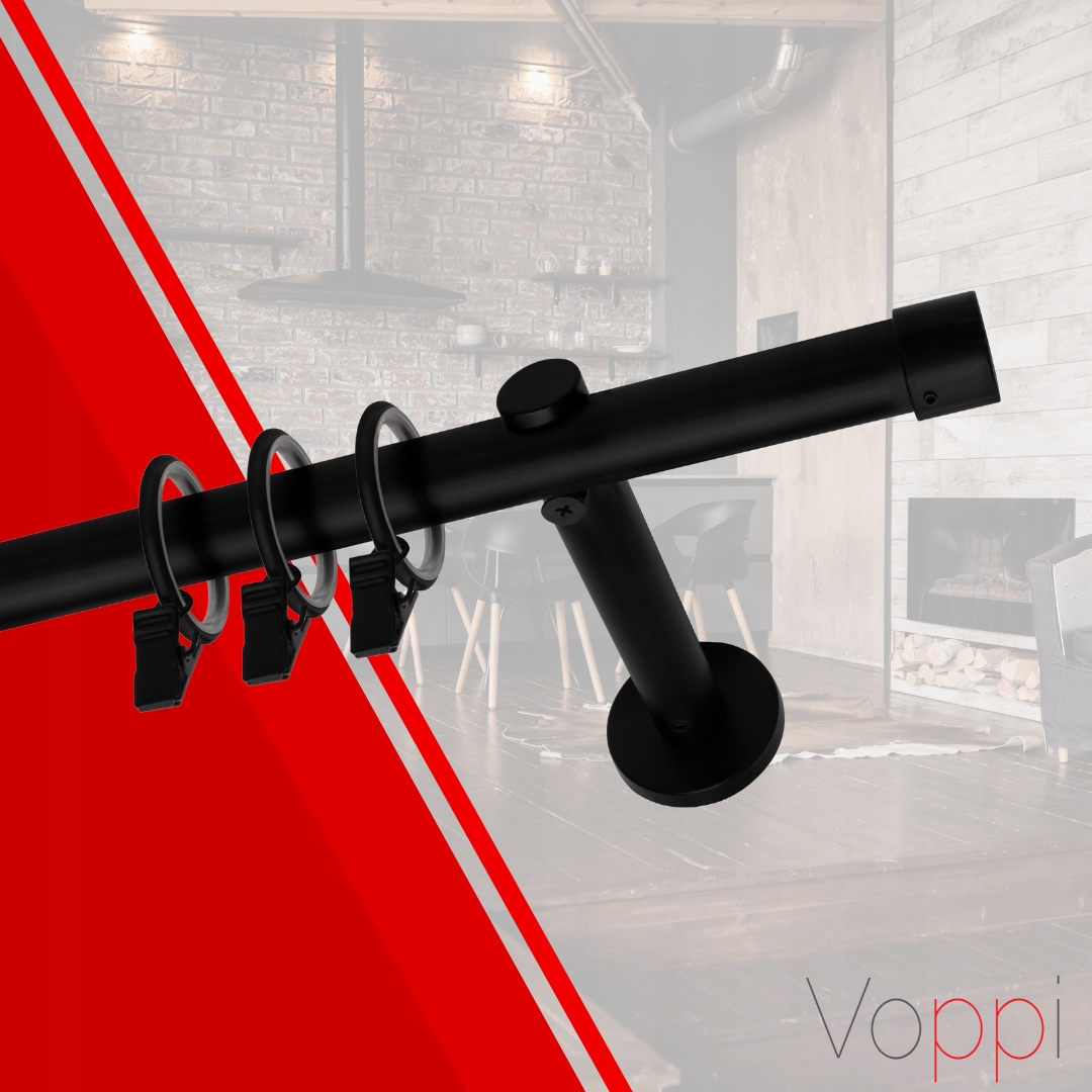 KARNISZ POJEDYNCZY LOFT + CICHE KÓŁKA NOWOŚĆ 25MM 180 CM Kod producenta Voppi