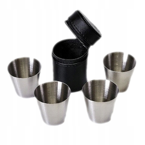 

Kieliszki Turystyczne Podręczne w Etui 4 Szt. 40MM