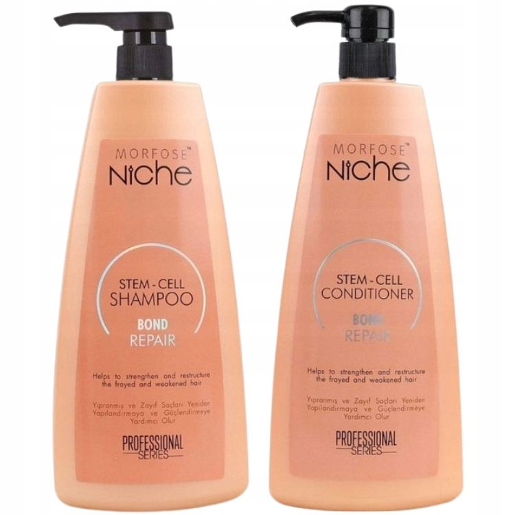 Morfose Niche Sada Šampon Na Vlasy Bond Repair 1000 ML Kondicionér 1000 ML