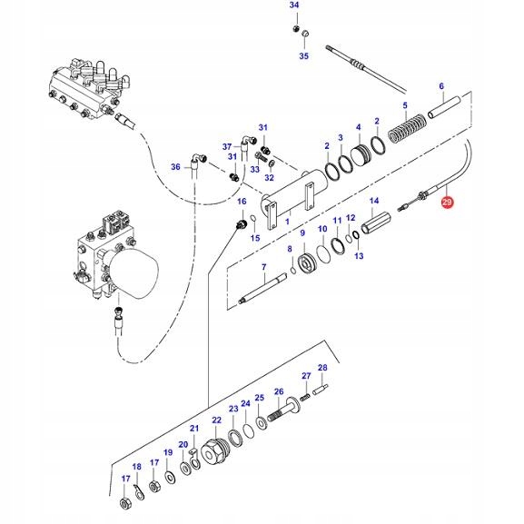 Кабель ручного тормоза VALTRA V32841820 1005 мм