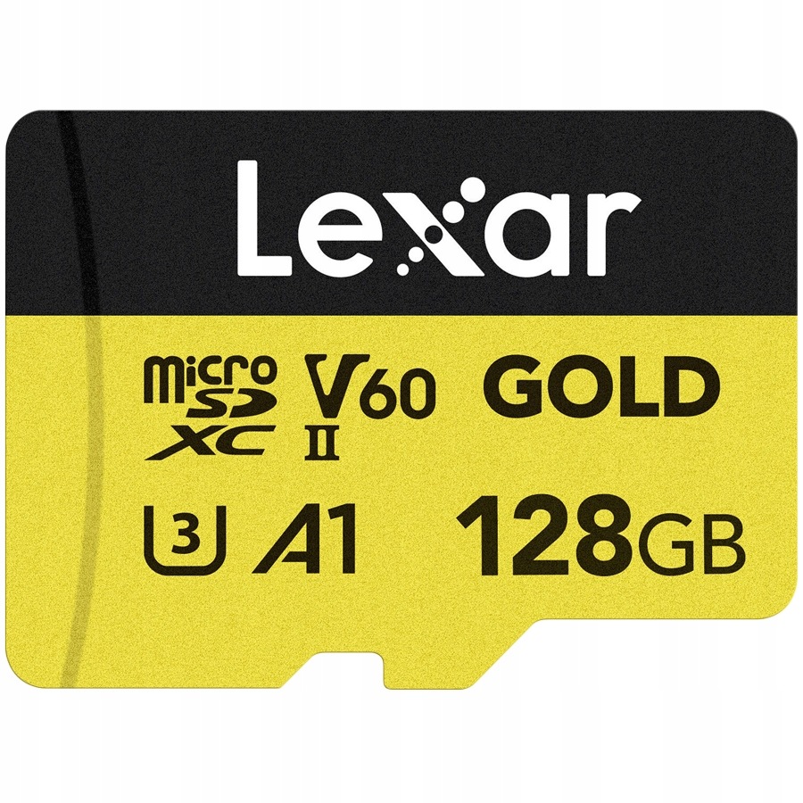 Lexar Paměťová Karta 128 Gb Microsdxc Gold Pro Fotoaparát Dslr Kamera 4K A1 V60 U3