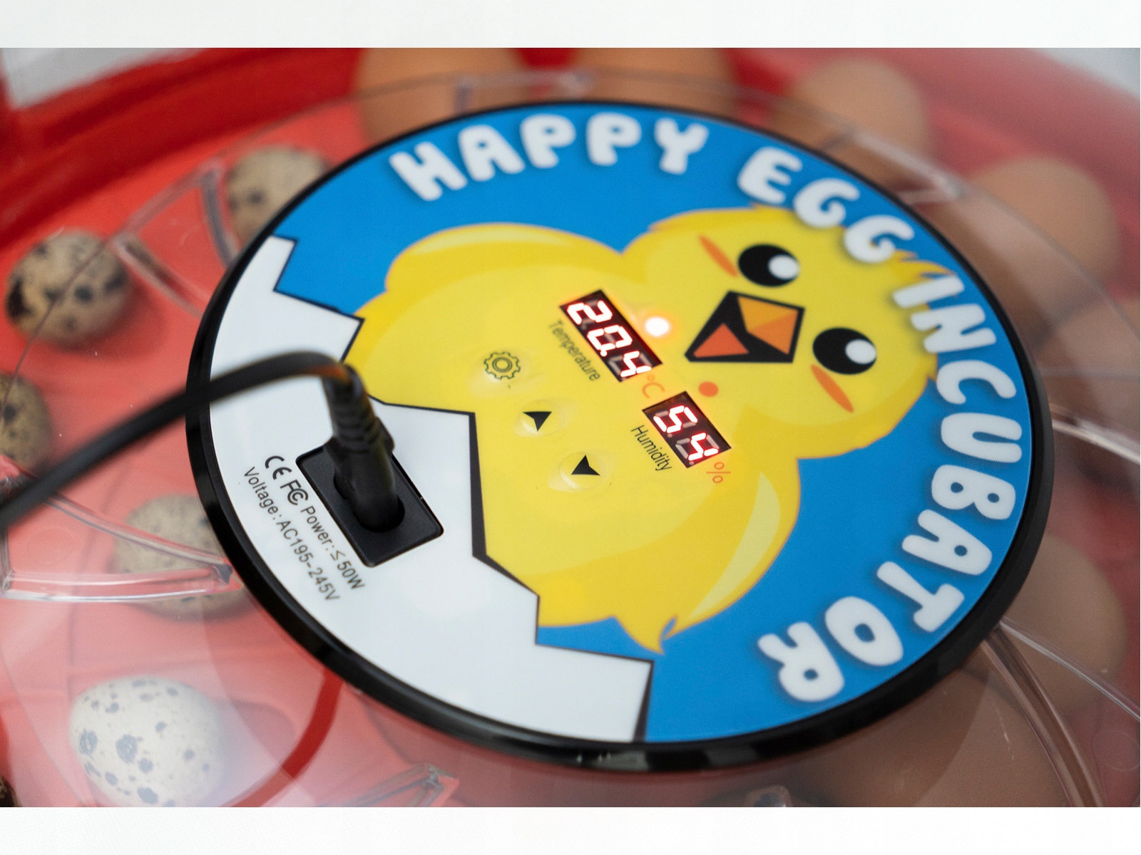 INKUBATOR AUTOMAT wylęgarka do 52 JAJA kura bażant Rodzaj inkubator z klujnikiem