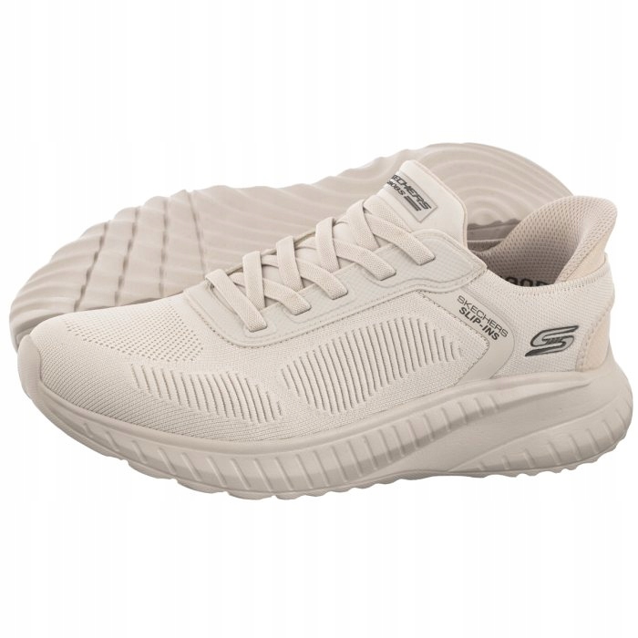 Sportovní boty Skechers Bobs Squad Chaos Solid Step Off White 118312