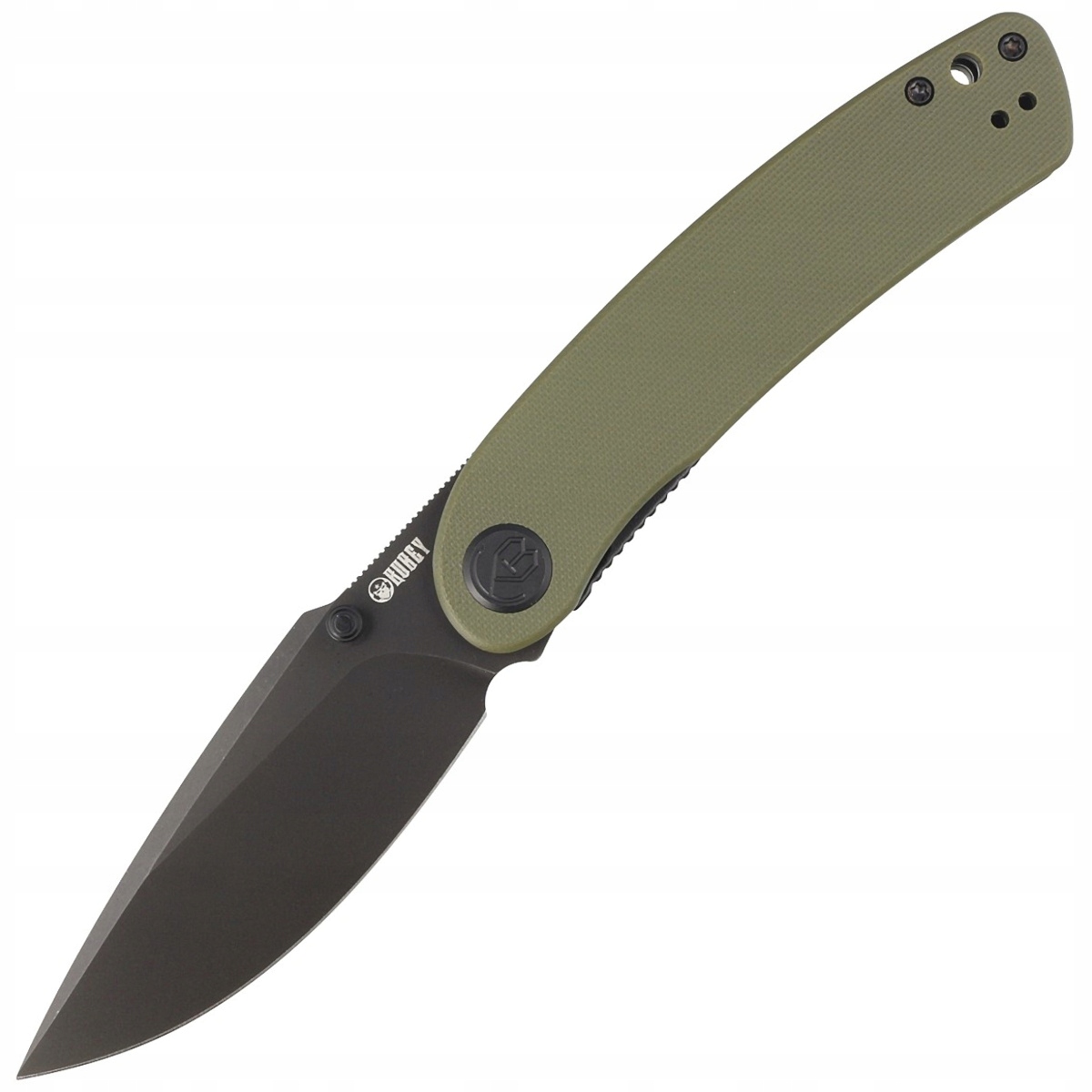 Nóż składany Kubey Momentum Green G10, Dark Stonewashed (KU344G)