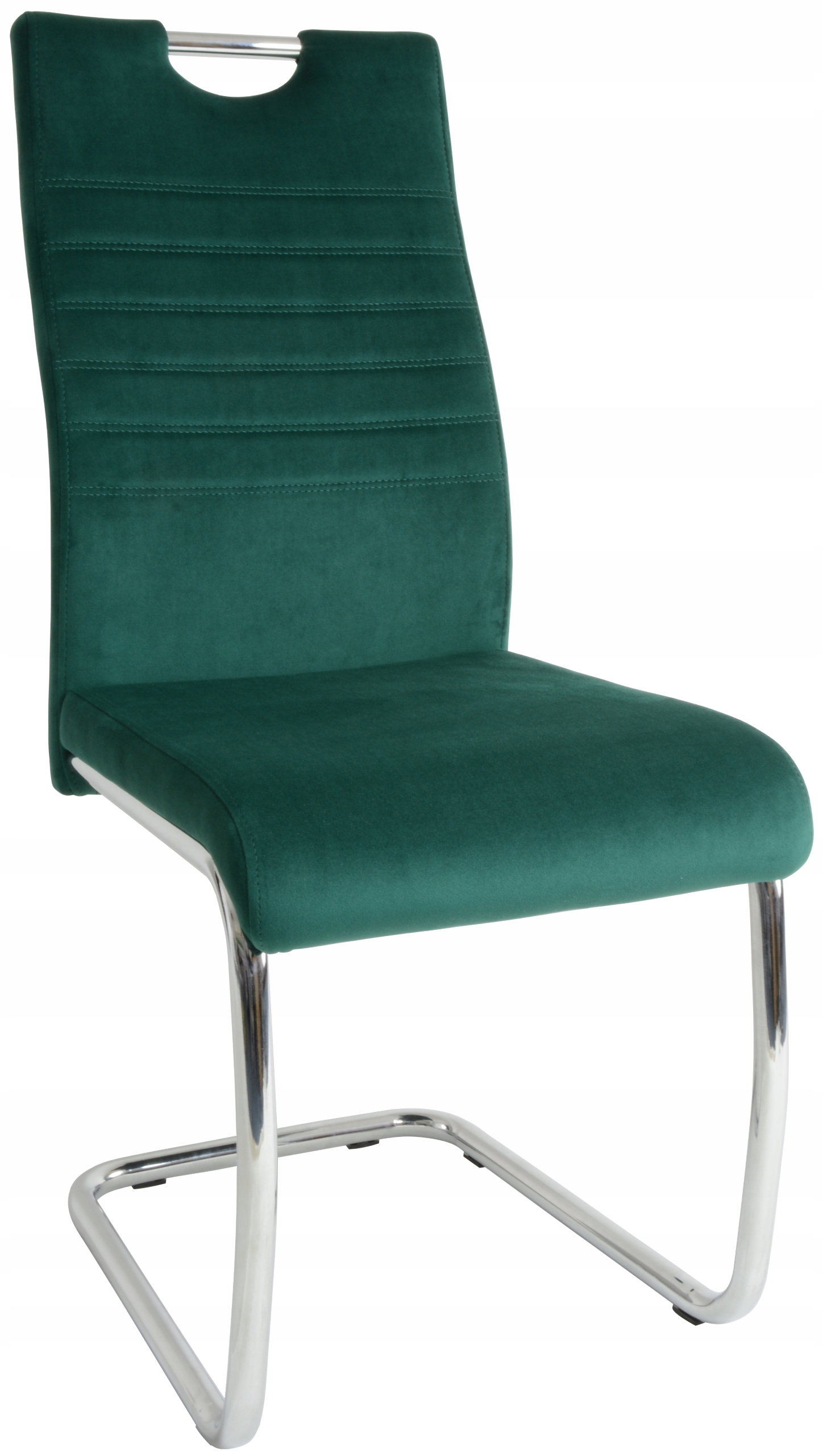 

Krzesło Dankor Design Tris welur zieleń butelkowa