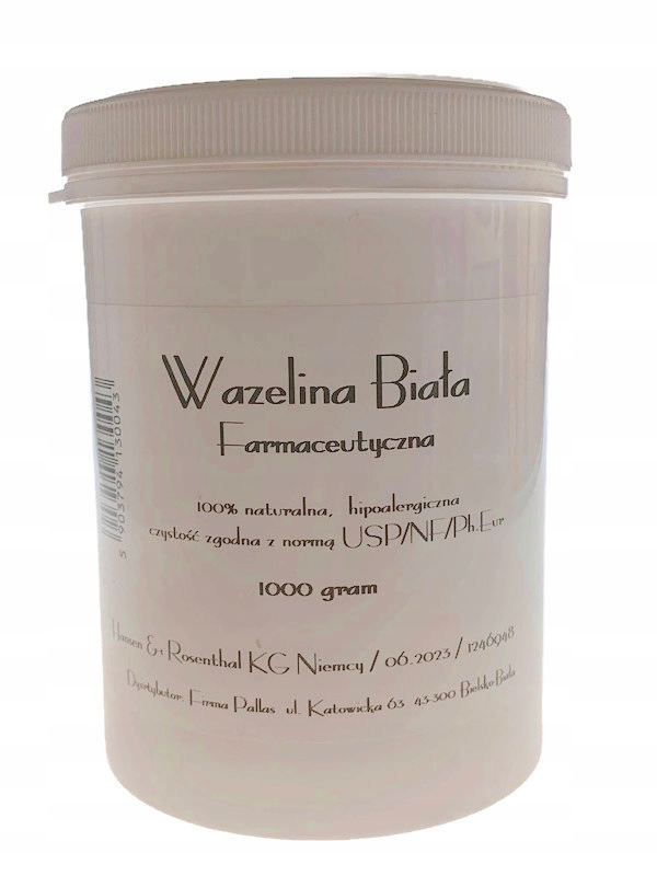 

Wazelina Farmaceutyczna, Kosmetyczna, Czysta 500g