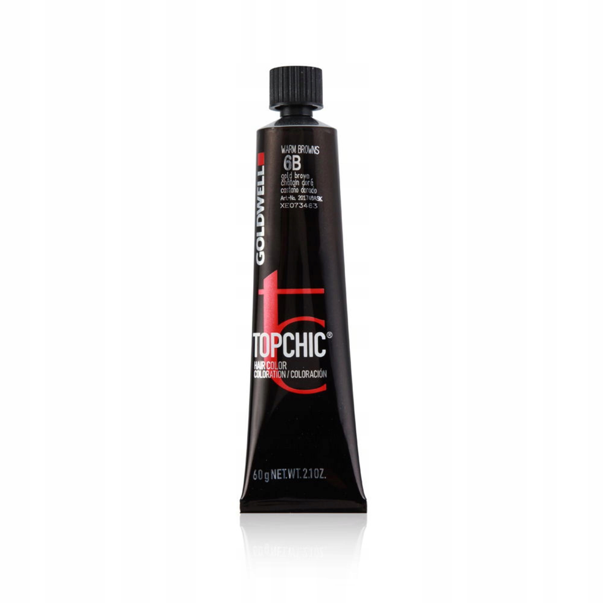 Goldwell, TopChic, Trvalá barva na vlasy, 6B Zlatohnědá, 60 ml