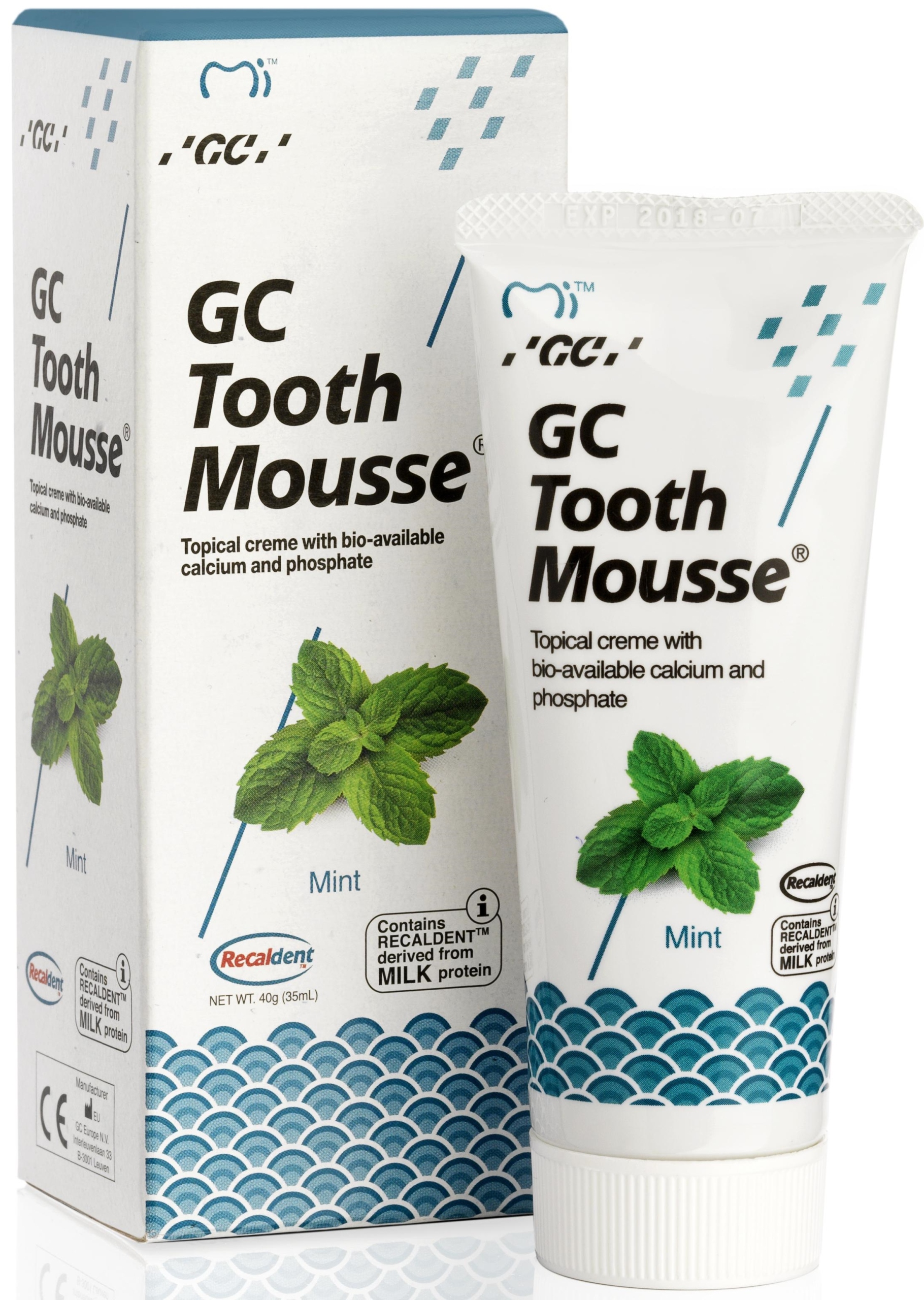 GC PASTA TOOTH MOUSSE MÄTA BEZ FLUORIDU ZASTAVENIE ZUBNÉHO KAZU 35ml