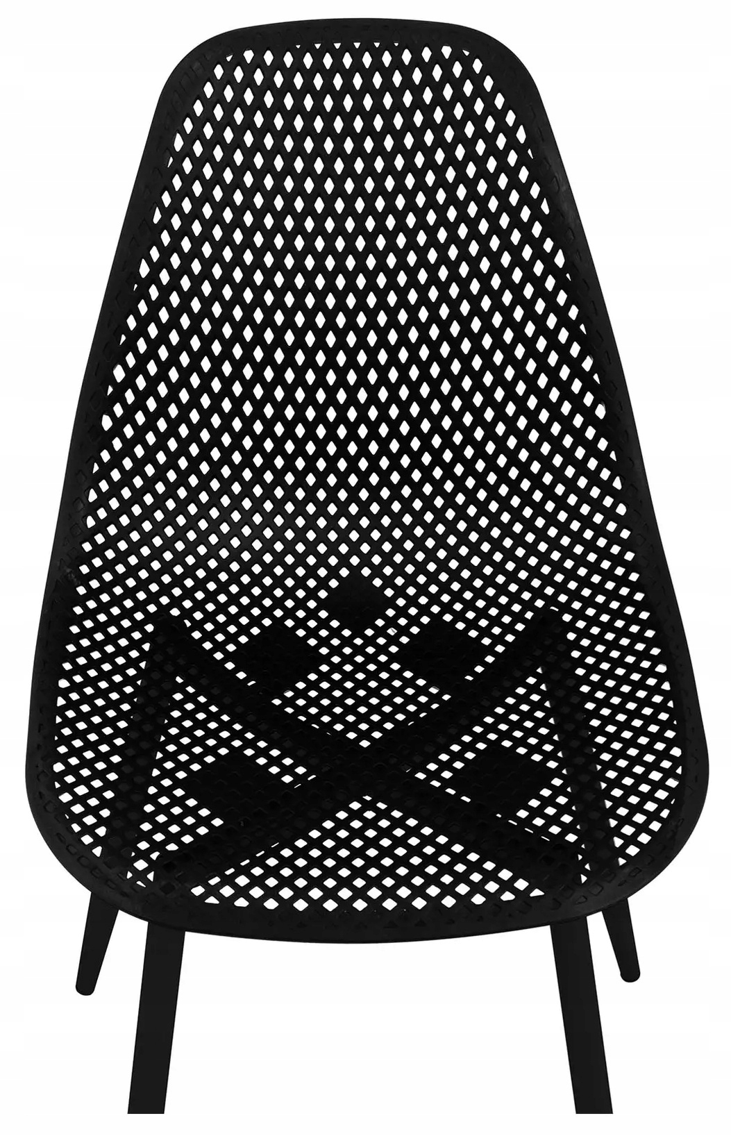Zestaw krzeseł metalowych 4 czarne 150kg Fromm Starck STAR_SEAT_13 10260139
