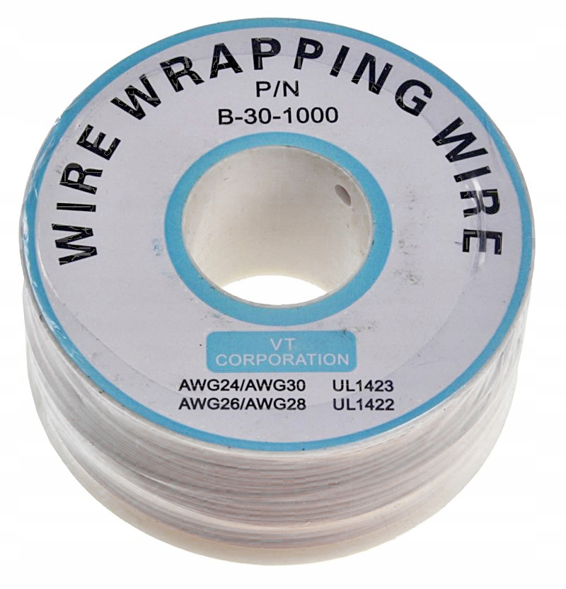 Przewód typu kynar AWG 0.24mm biały 200m