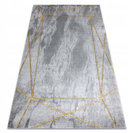 

Dywan glamour szaro- złoty geometria marmur160x220
