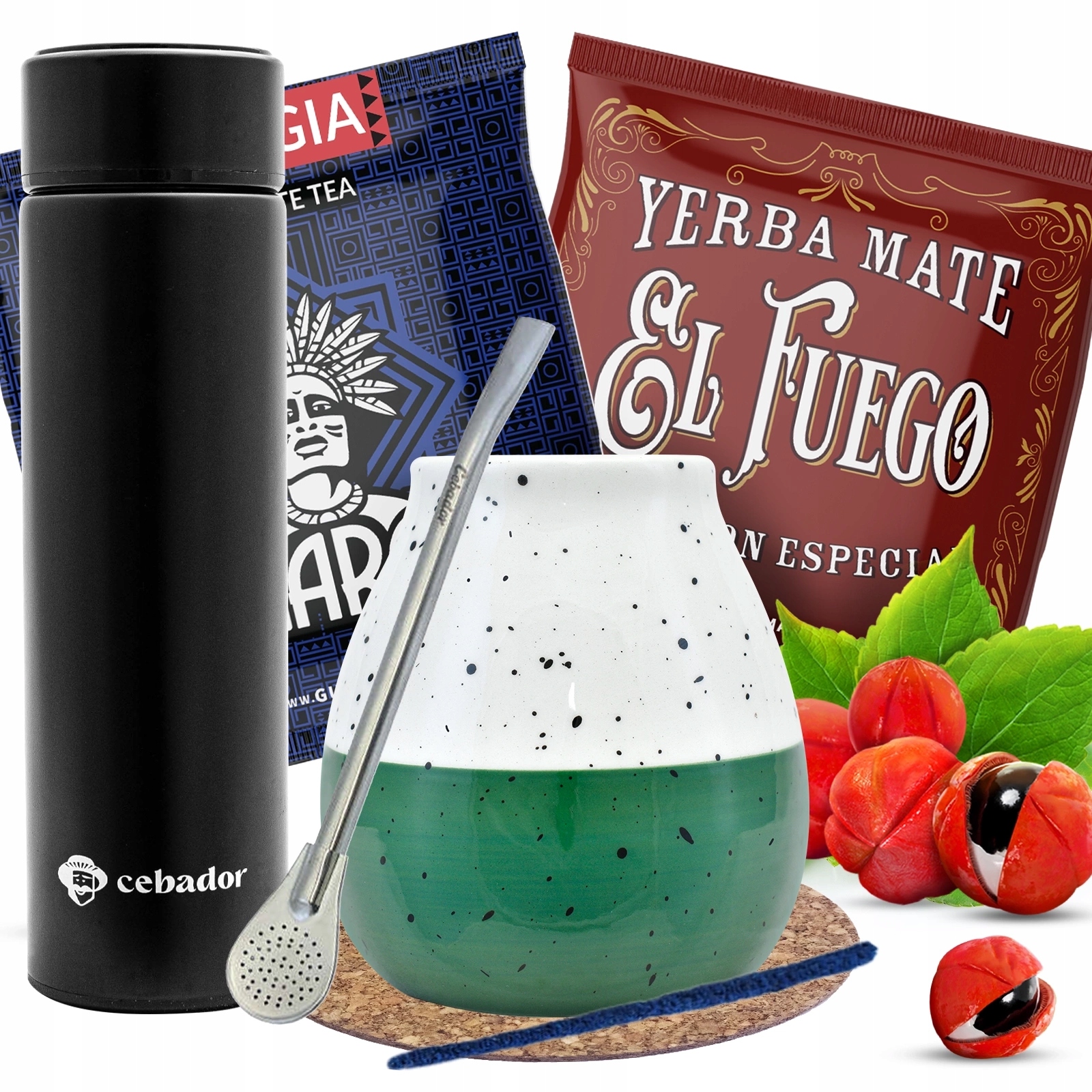 Sada Yerba Mate vzorky 2x50g Led termoska, tykva a bombilla