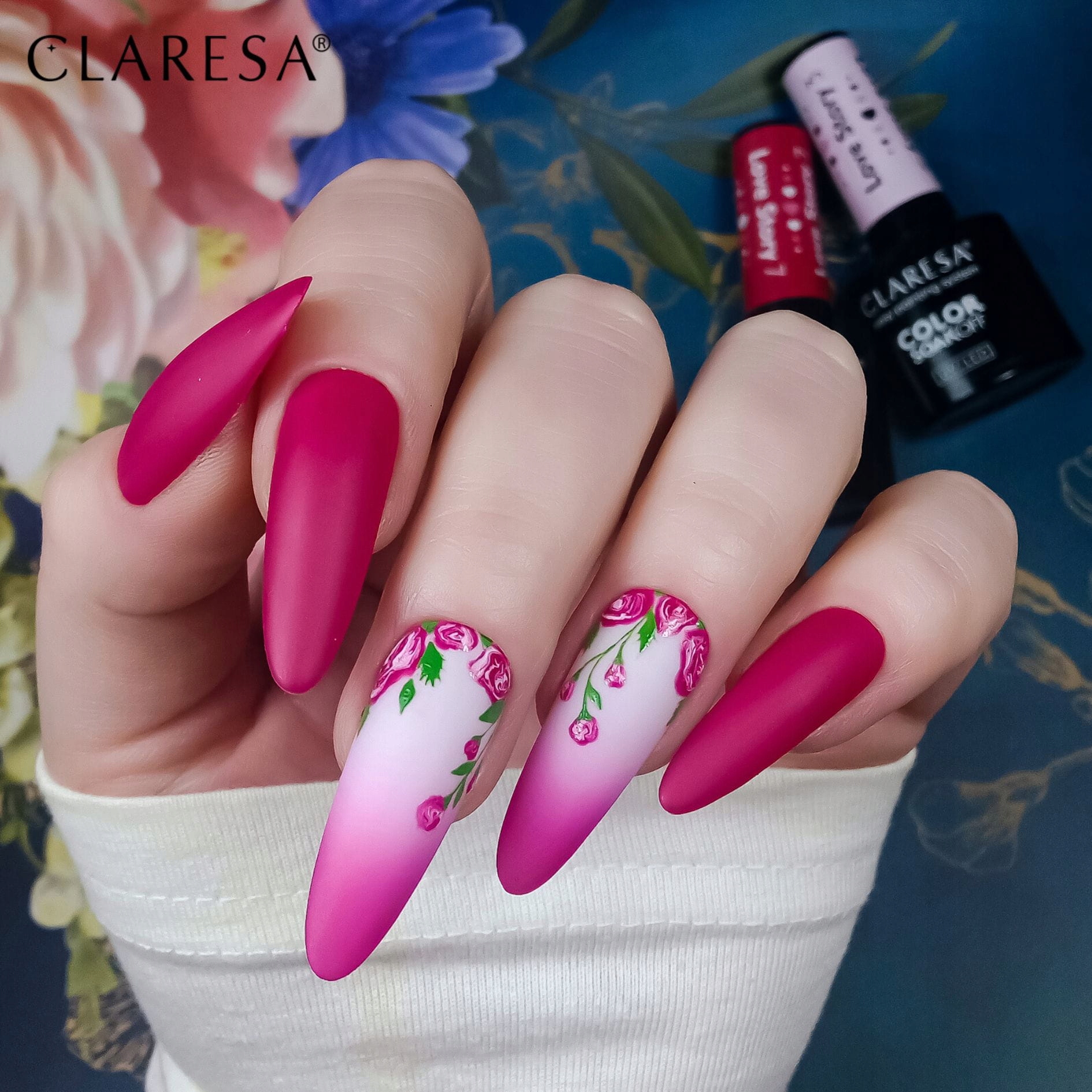 Claresa TOP DIAMOND No Wipe 5 ml do lakierów hybrydowych diamentowy połysk Marka Claresa