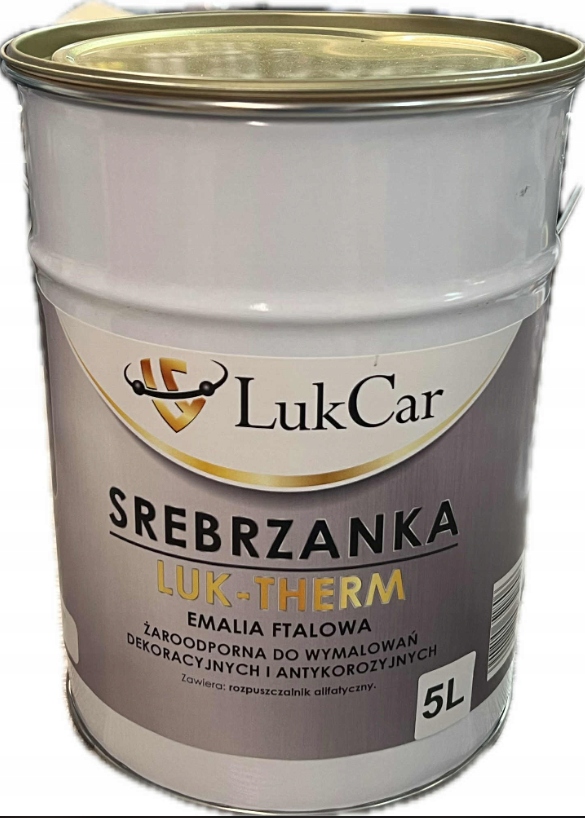 Farba Srebrzanka Luk-therm Emalia Ftalowa Żaroodporna 5l