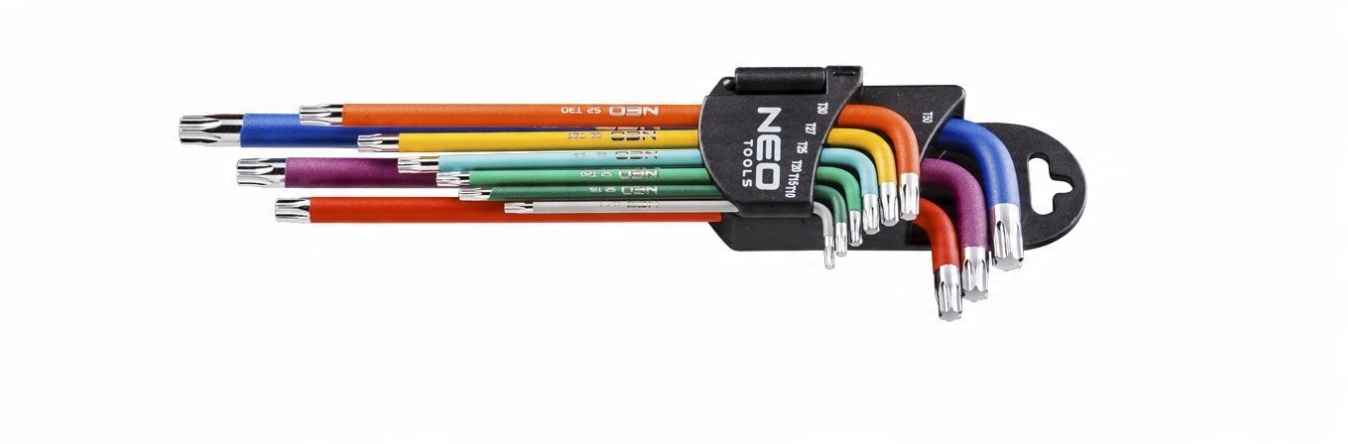 

Klucze torx imbusowe 9 szt. długie Neo 09-518