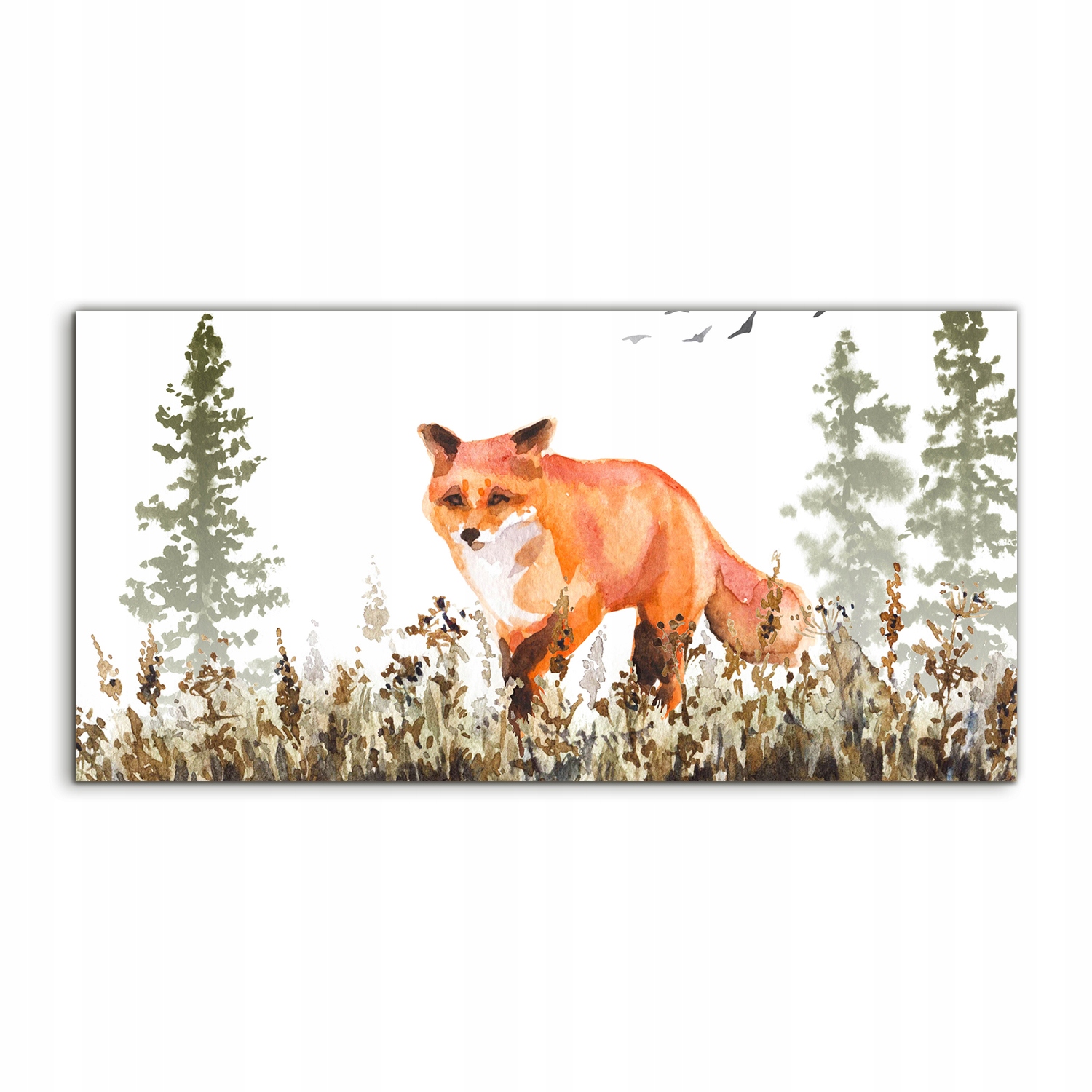 

Obraz akryl 100x50 nowoczesny Krajobraz Lis Łąka