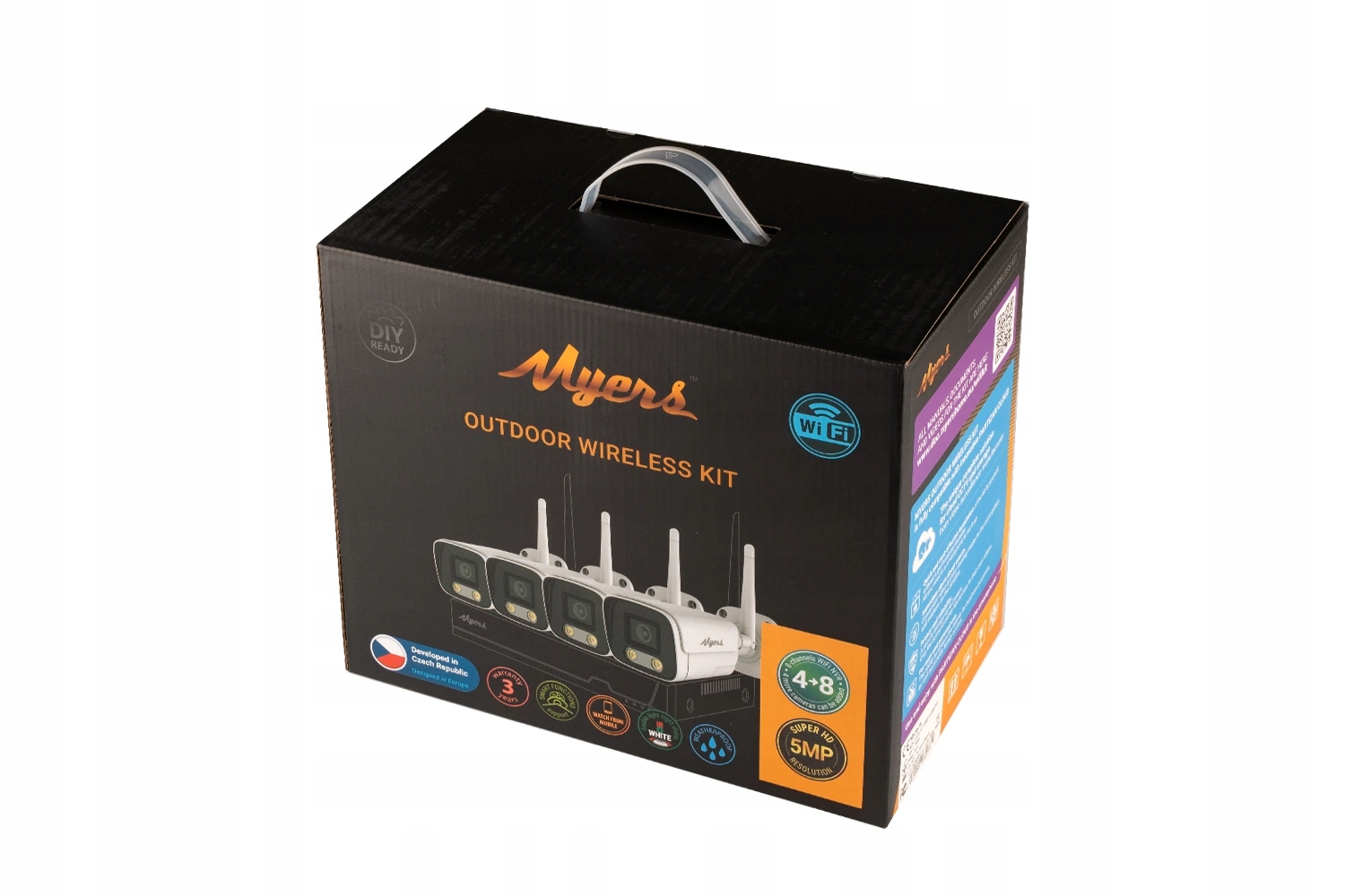 5Mp WiFi sada 8kanálů 4xBullet Myers