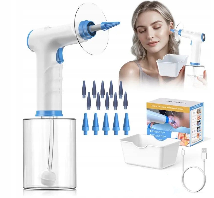 Bezprzewodowy Irygator Uszu Do Czyszczenia Urządzenie Do Płukania Woskowiny