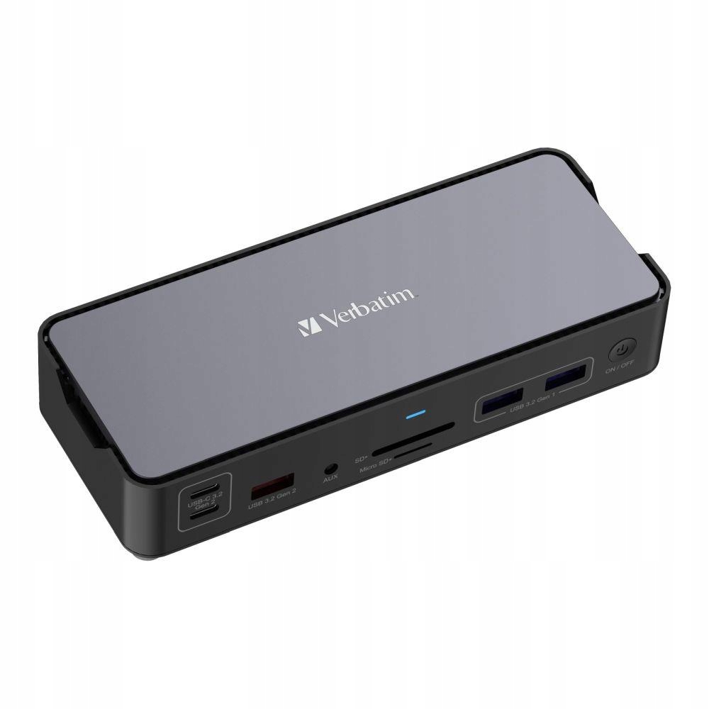 Stacja dokująca do laptopa Verbatim Usb-c Pro 2xHDMI Dp RJ45 4xUSB 4xUSB-C