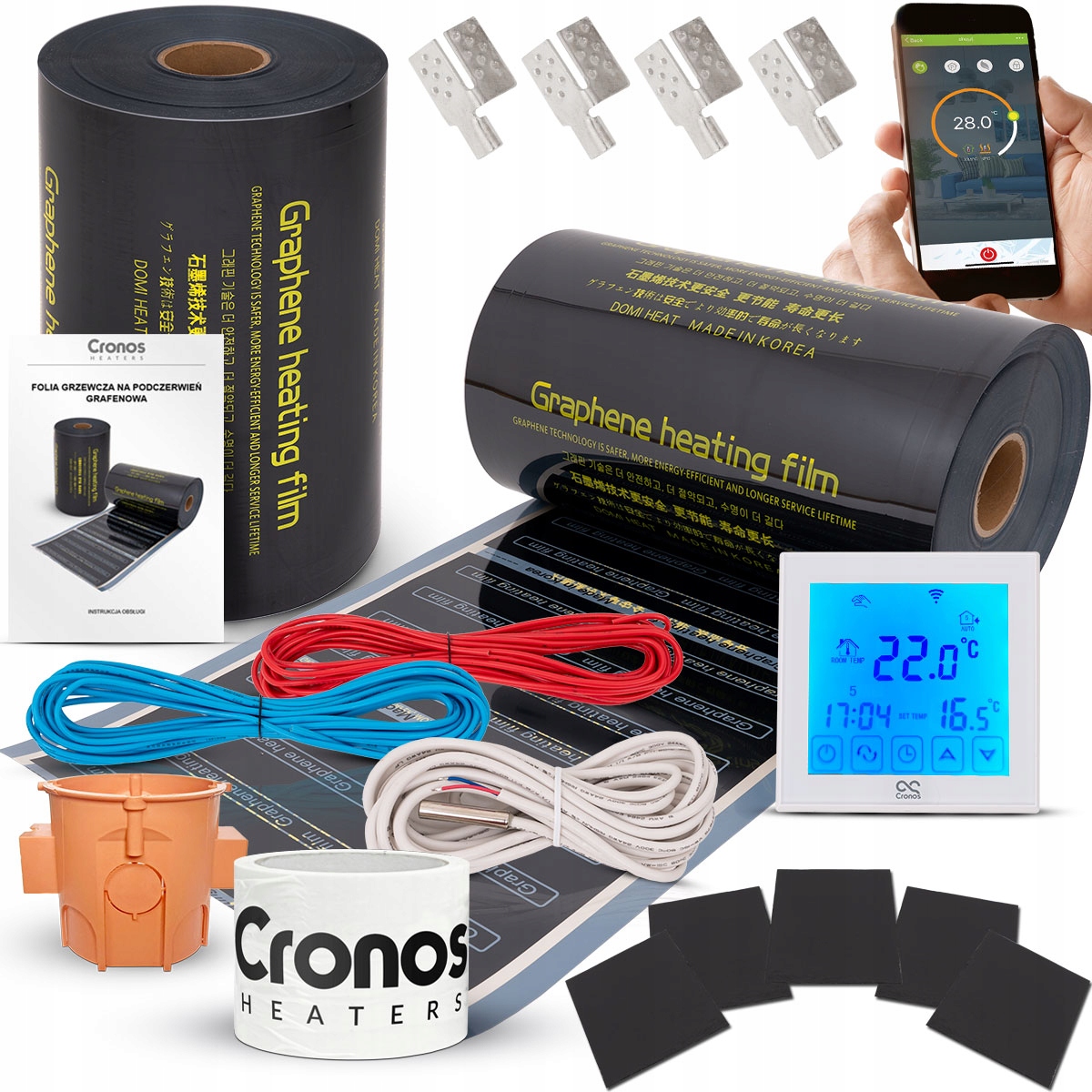 

Folia Mata Grzewcza Grafen Ir 220W/m2 4m² WiFi