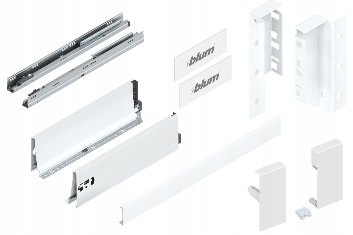 Blum Tandembox 350 Šuplík , Vnitřní střední, K, Bílá