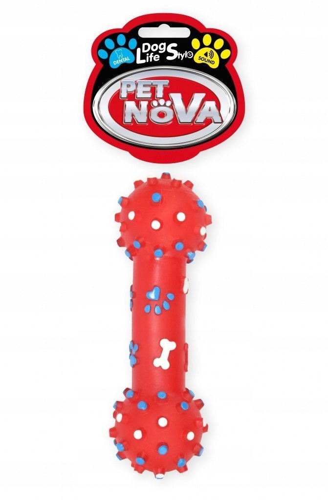 

Pet Nova Hantel Z Wypustkami 26cm Czerwony