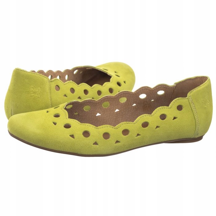 Kožené baleríny Maciejka zelené 01299-09/00-5