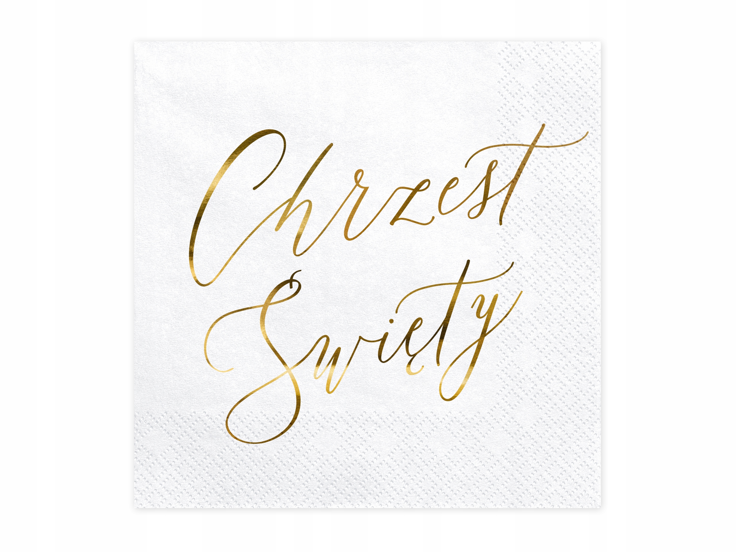 SERWETKI NA CHRZEST ŚWIĘTY 20szt białe