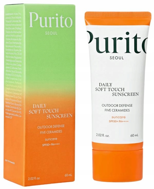 Purito Daily Soft Touch Sunscreen Spf 50+ Krém S Ceramidy 60 Ml