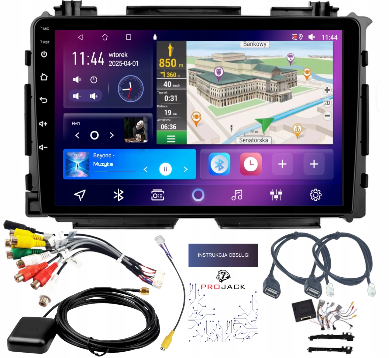 Autorádio S Carplay Honda Hrv II 2014-2021 Bt Android 4GB 64GB