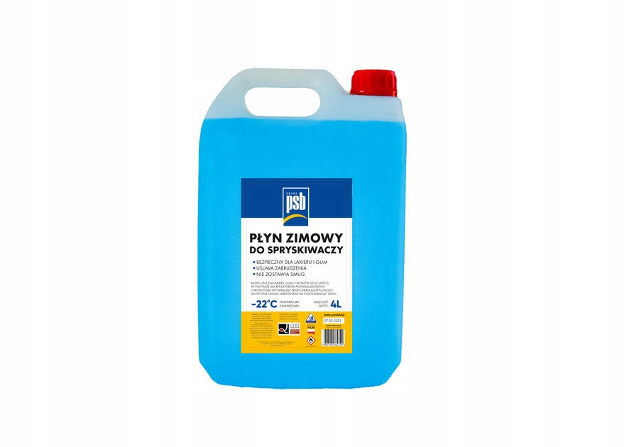 PŁYN DO SPRYSKIWACZY ZIMOWY -22, 4 x 4 L Producent PSB