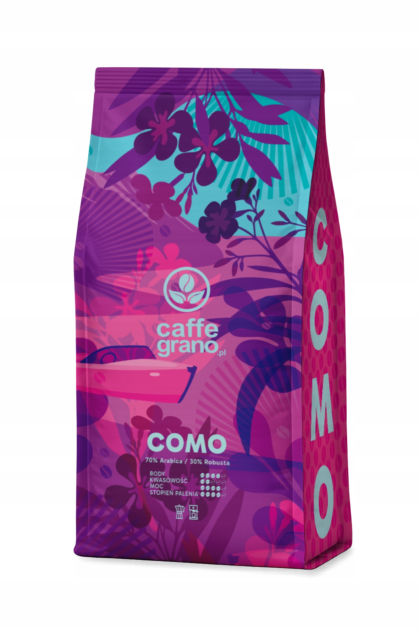 Káva Zrnková 1kg Como Čerstvě Pražená Směs Caffe Grano