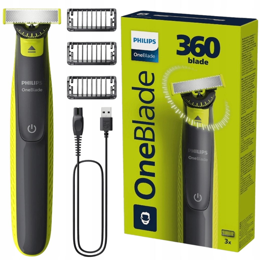 Elektrický zastřihovač vousů a strniště Philips OneBlade 360 QP2724/23
