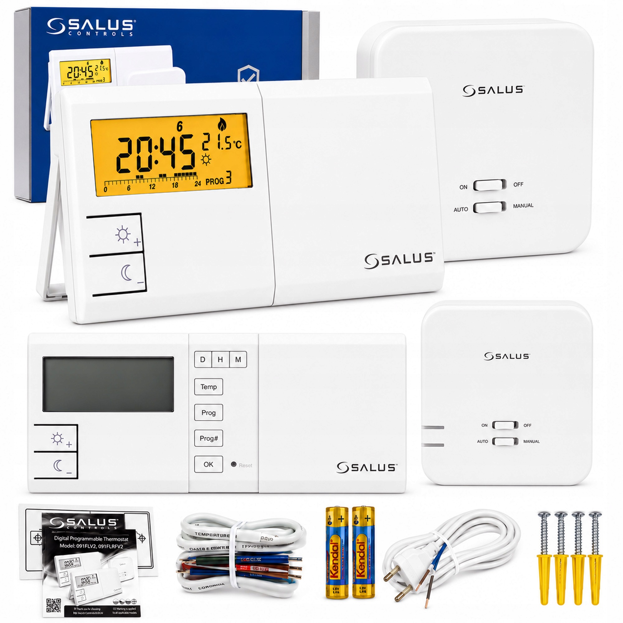 Bezdrátový Termostat Regulátor Pro Kotel Pece Salus 091FLRFV2