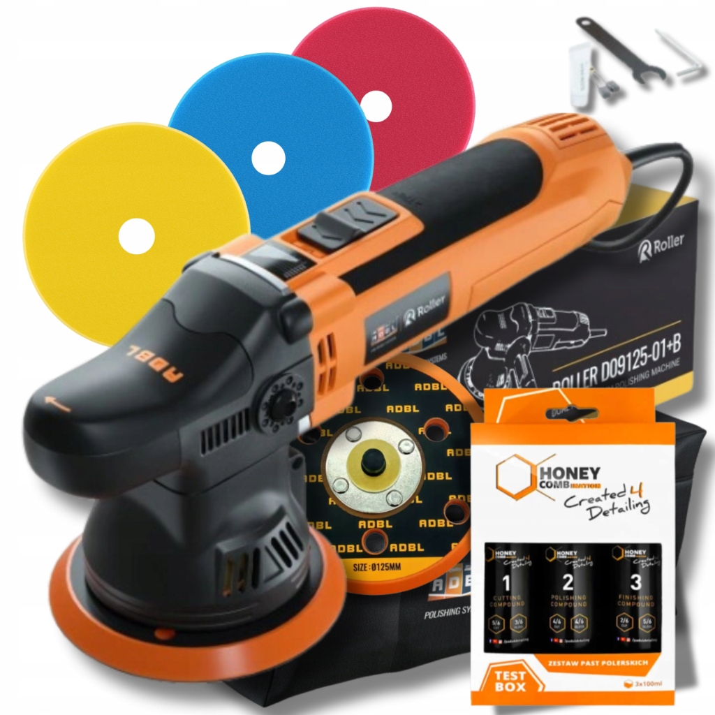 Set Na Leštenie Adbl Roller 9 mm Leštička Da Honey Automobilový Stroj
