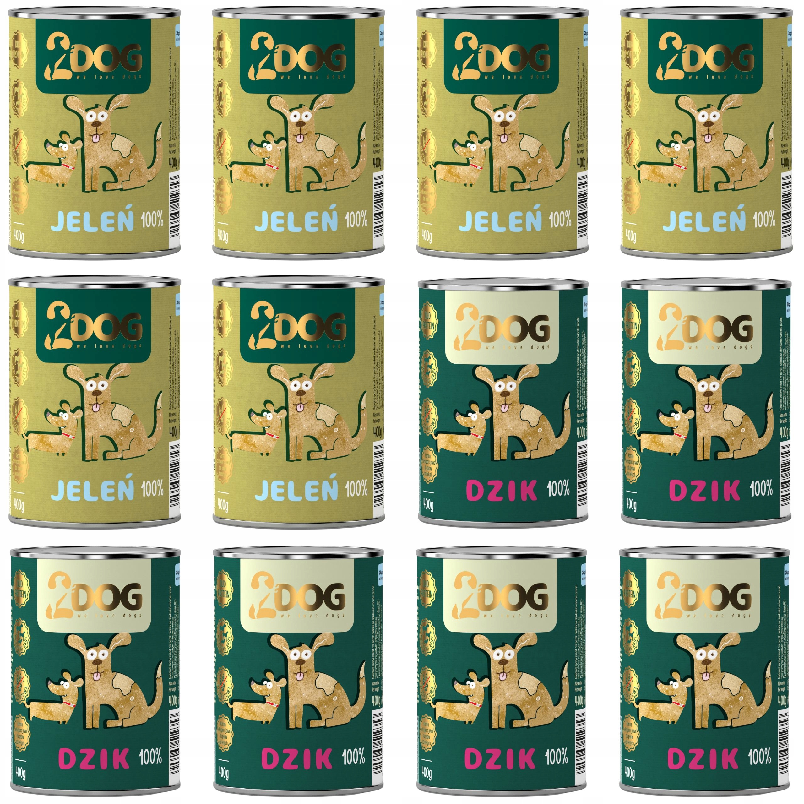 Vlhké Krmivo Pro Psy Jelen Divoký 100% 400 G Monoproteinové Hypoalergenní