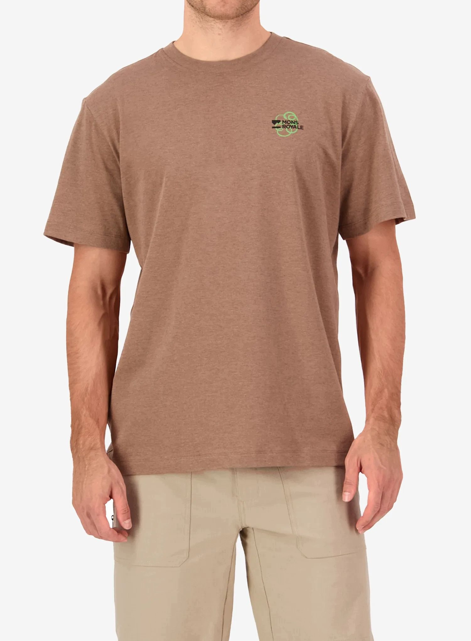 Tričko Mons Royale Yonder Merino Organic Cotton T-Shirt mocha S