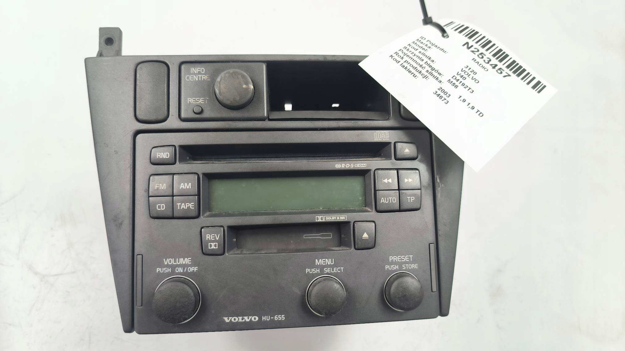 RADIO Radio 30623403 VOLVO V40 e