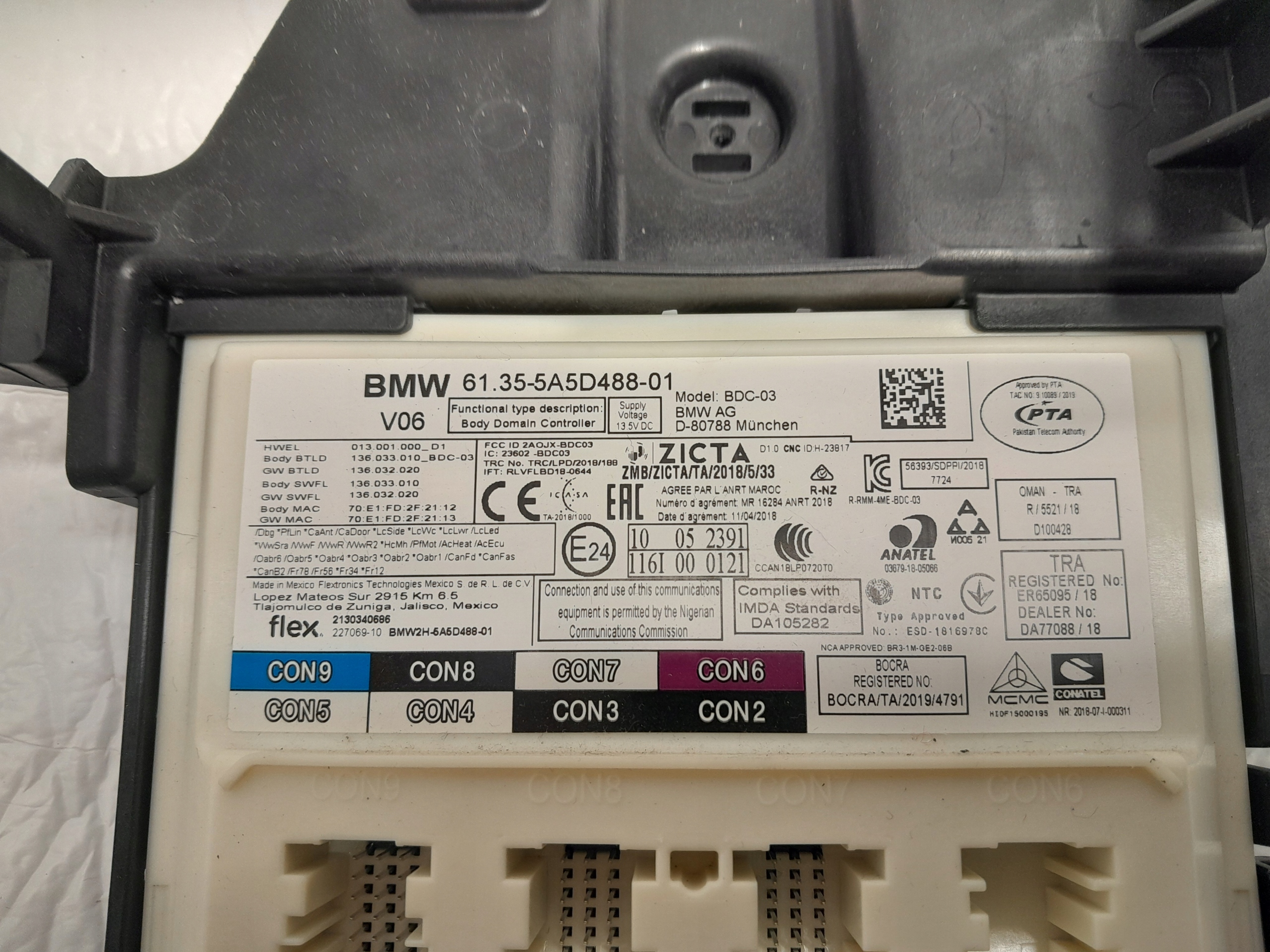 BMW X3 G01 LCI modulo ZAPLONU IMMOBILIZERA 5A5D488